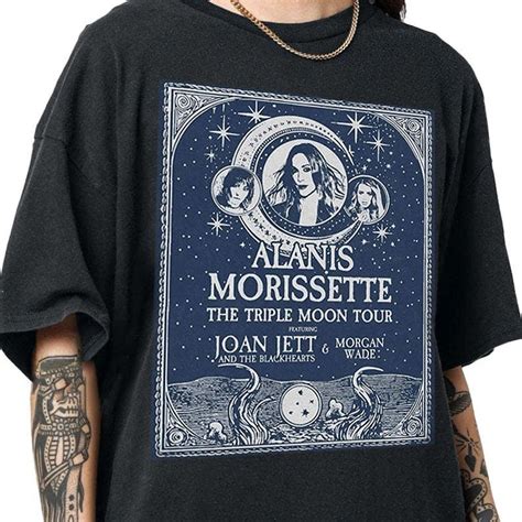 Alanis Morissette The Triple Moon Tour 2024 T Shirt Alanis Morissette