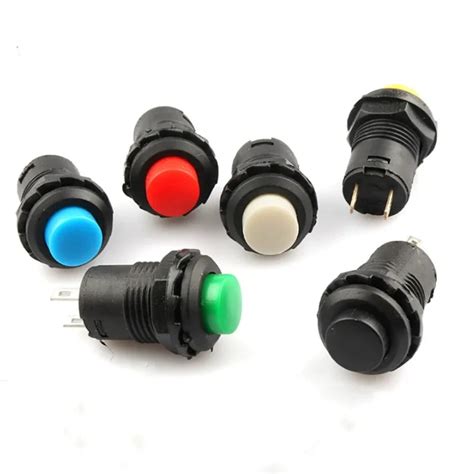 10pcs Self Lock Momentary Pushbutton Switches DS228 DS428 12mm OFF ON