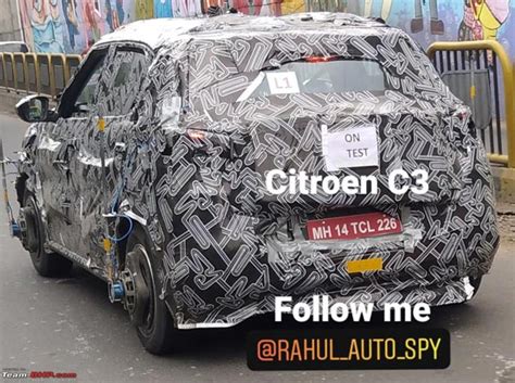 Citroen C3 Sporty Spotted Testing सिट्रोन सी3 स्पोर्टी टेस्टिंग के