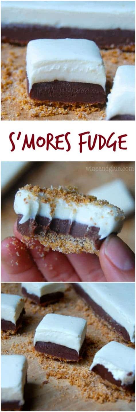 Smores Fudge Recipe With Marshmallow Topping Wine And Glue