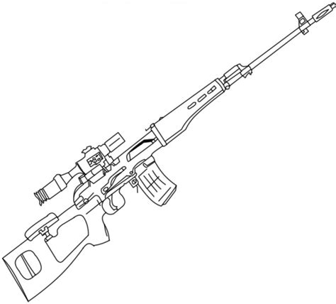 Coloriage Fusil De Chasse Dessin Gratuit Imprimer