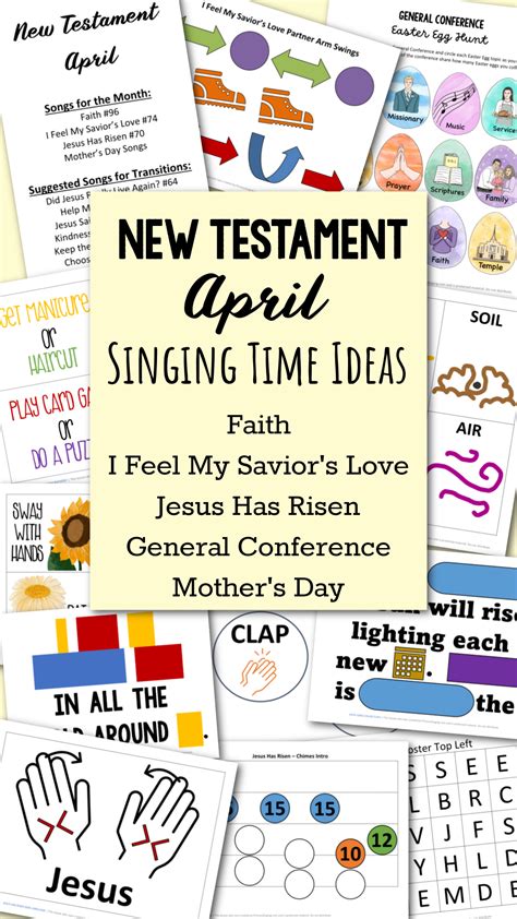 New Testament April Primary Songs Primary Singing