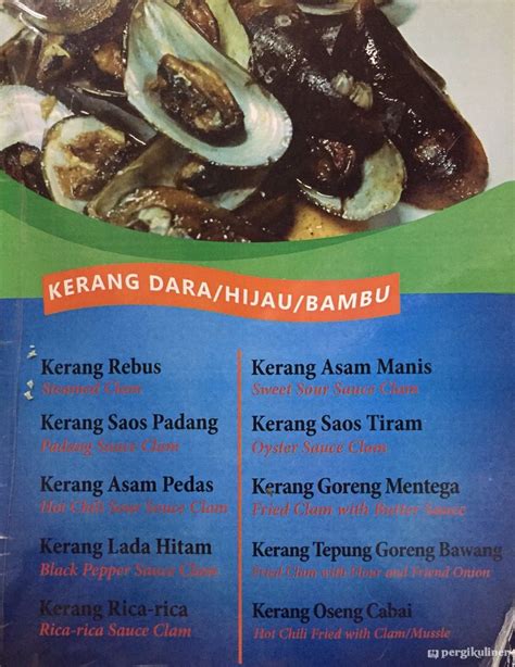 Selalu Diperbarui Menu Seafood Restaurant Sarang Kepiting Gunung Sahari