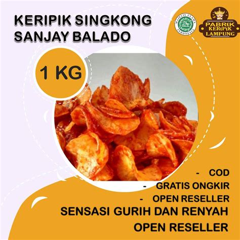 Jual Kg Keripik Singkong Sanjay Balado By Pabrik Keripik Lampung