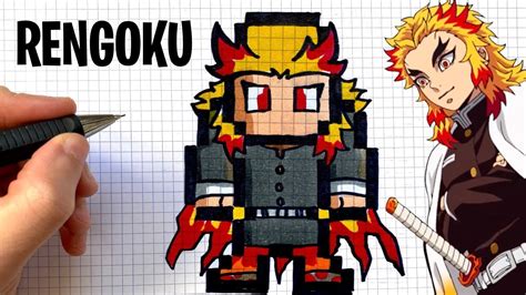 Rengoku Pixel Art Easy