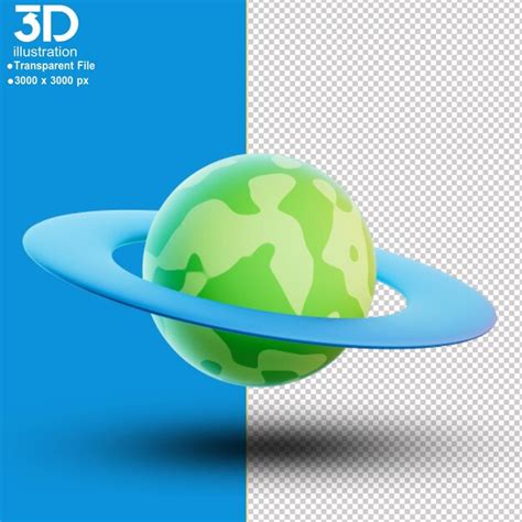 Premium Psd D Icons Planet Icon Isolated D Render Illustration