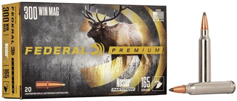 Federal 300 WIN MAG 165gr Nosler Partition Maple Ridge Armoury