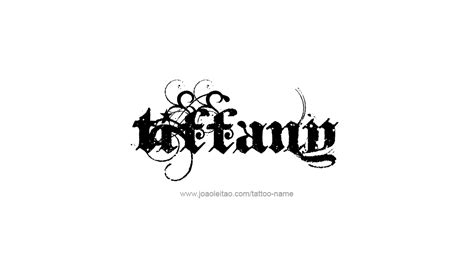 Tiffany Name Tattoo Designs