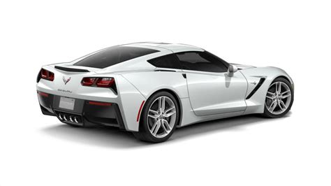 New Car Arctic White Chevrolet Corvette Stingray Coupe Lt For