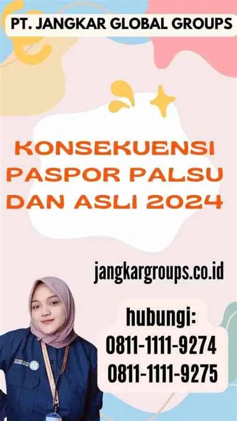 Paspor Palsu Dan Asli Jangkar Global Groups