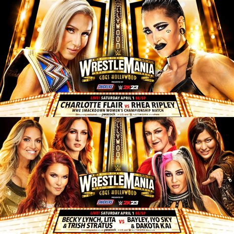 Wwe Wrestlemania 39 Night One Predictions Rhea Ripley Vs Charlotte For