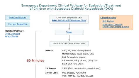 Diabetic Ketoacidosis Dka Clinical Pathway — Emergency 43 Off