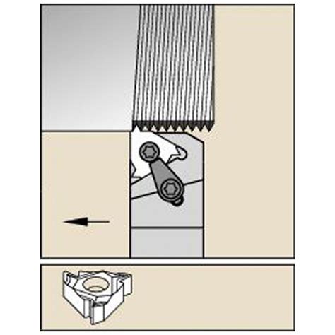 Widia Right Hand In Shank Wd Indexable Thread Turning Tool Holder