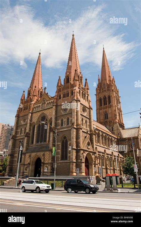 St Pauls Cathedral Melbourne Australia Stock Photo Alamy