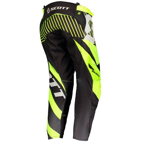 Pantal N De Motocross Scott Patchwork Negro Amarillo