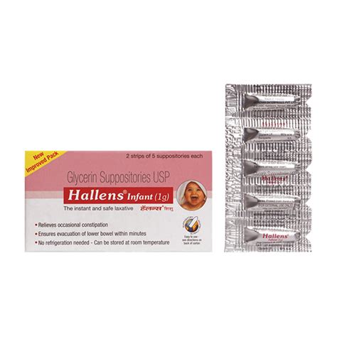 Hallens Infant 1g Suppositories 5s Price Uses Side Effects Netmeds