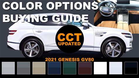 2021 Genesis GV80 Color Options Buying Guide Updated YouTube