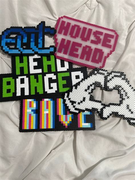 Rave Perlers Etsy