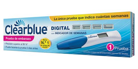 Prueba De Embarazo Clearblue Digital Con Indicador De Semanas