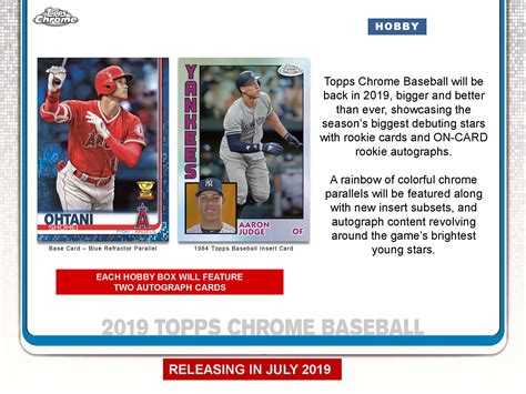 2019 Topps Chrome Baseball Cards Checklist