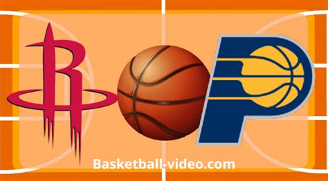 Houston Rockets Vs Indiana Pacers Feb 6 2024 Nba Full Game Replay