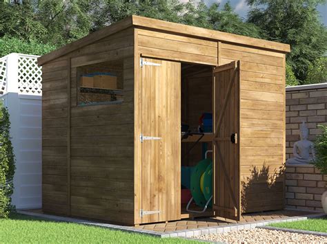 Overlord Modular Pent Shed W2 4m X D1 8m Dunster House