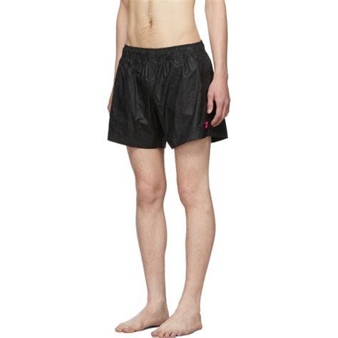 Off White Black Arrows Swim Shorts Off White