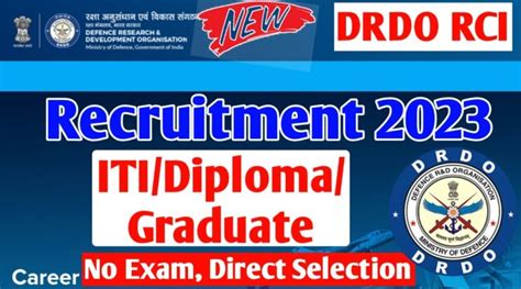 DRDO RCI Apprentice 2023 ITI Diploma BE BTECH Latest Recruitment