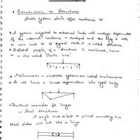 Handwritten Notes Structural Analysis Structural Analysis Civil