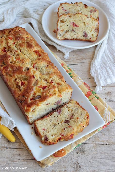 Plumcake Salato Con Verdure Formaggio E Salame Amiche In Cucina