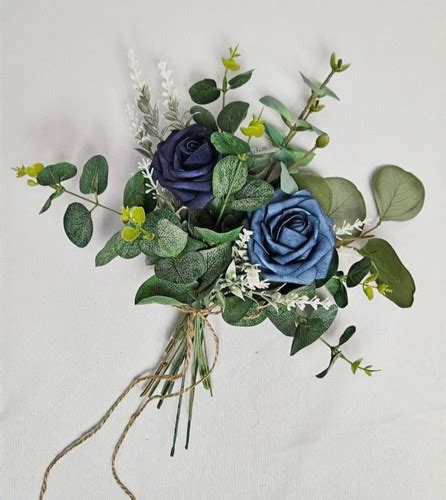 Navy Blue Rose Mix Vase Bunch | The Styled Bouquet