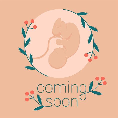Coming Soon Childbirth Prenatal Period Small Child Embryo Obstetric