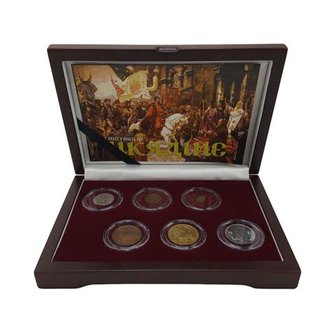 History of Ukraine - (6-Coin Box) - National Collector's Mint