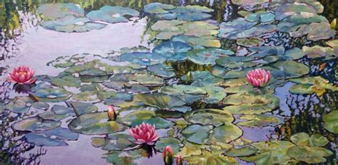 Lily Pond Painting