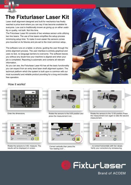 ACOEM FIXTURLASER LASER KIT Brochure