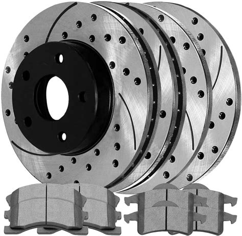 Amazon Autoshack Front And Rear Drilled And Slotted Brake Kit