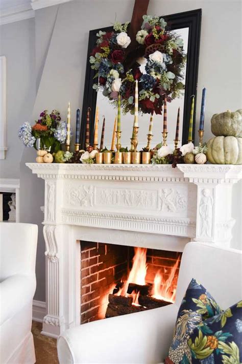 Diy Taper Candles And A Thanksgiving Mantel A Blissful Nest