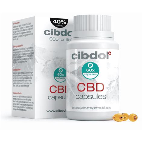 Cibdol 40 CBD Capsules 60 Stuks 66 6 Mg Per Capsule CBD Wietolie