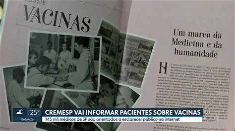 V Deo Cremesp Quer Combater Fake News Sobre Vacina O Sp G