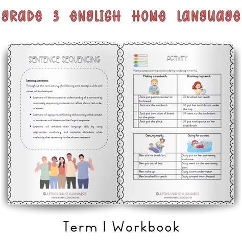 grade  english home language term  workbook  teacha