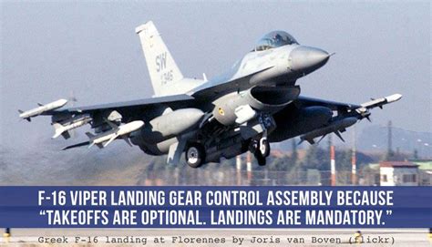 F-16 Viper Landing Gear Control Assembly - Landings are mandatory