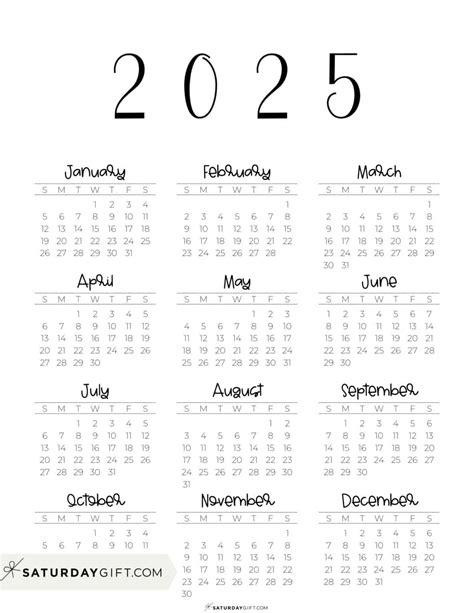 2025 Monthly Calendars Printable Free Pdf Templates Olga Tiffie