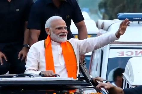 Pm Modi Holds Roadshow In Gujarat