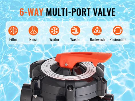 Vevor Sand Filter Pump For Above Ground Pools Inch Gph Hp