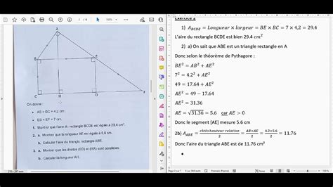 Brevet DNB 2023 Maths Métropole Corrigé YouTube