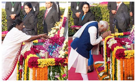 Ambedkar Jayanti राष्ट्रपति Pm मोदी ने संविधान निर्माता को की पुष्पांजलि अर्पित