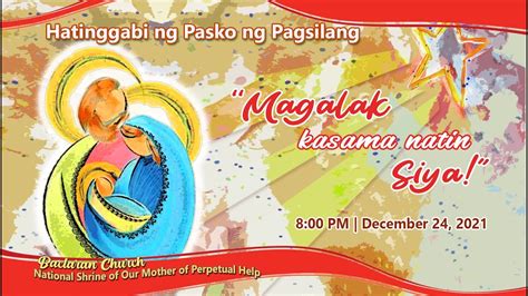 Baclaran Church Live Mass Hatinggabi Ng Pasko Ng Pagsilang Youtube