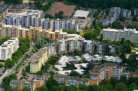 Luftbild Wolfsburg Plattenbau Hochhaus Wohnsiedlung Im Ortsteil