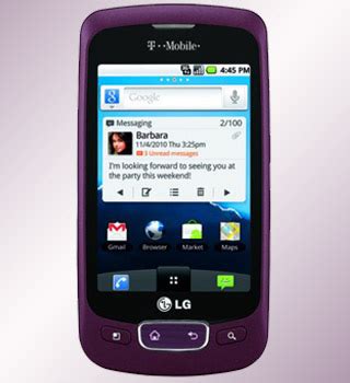 T-Mobile LG Optimus T handset hitting store shelves on November 3 ...