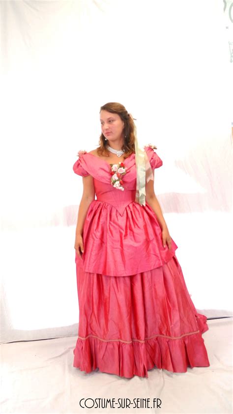 Robe De Bal Crinoline Empire Costume Sur Seine